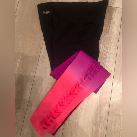 PINK Victoria's Secret Pants - VSpink rare htf side cut leggings size medium price firm last price❌